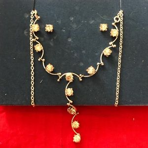Delicate “Y” Shaped Necklace & Earrings Set